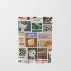 Cool Girl Matchbook Collage Art Print Wall Hanging Gallery Image 1