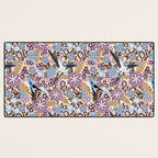 Vintage Floral Swallow Desk Mat Gallery Image 3