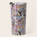 Vintage Floral Swallow Travel Mug Gallery Image 3