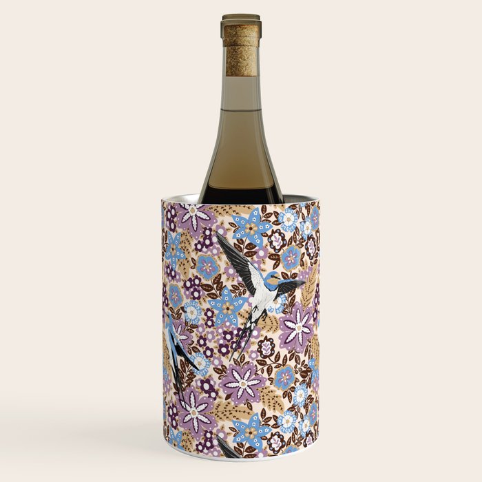 Vintage Floral Swallow Wine Chiller Gallery Image 3