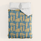Roman Architecture Ancient Monuments and Italian Statues Duvet Cover Gallery Image 6