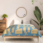 Roman Architecture Ancient Monuments and Italian Statues Comforter Gallery Image 3