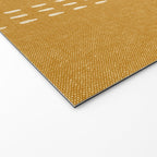 boho vertical stitch - mustard Welcome Mat Gallery Image 2