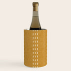 boho vertical stitch - mustard Wine Chiller Gallery Image 1