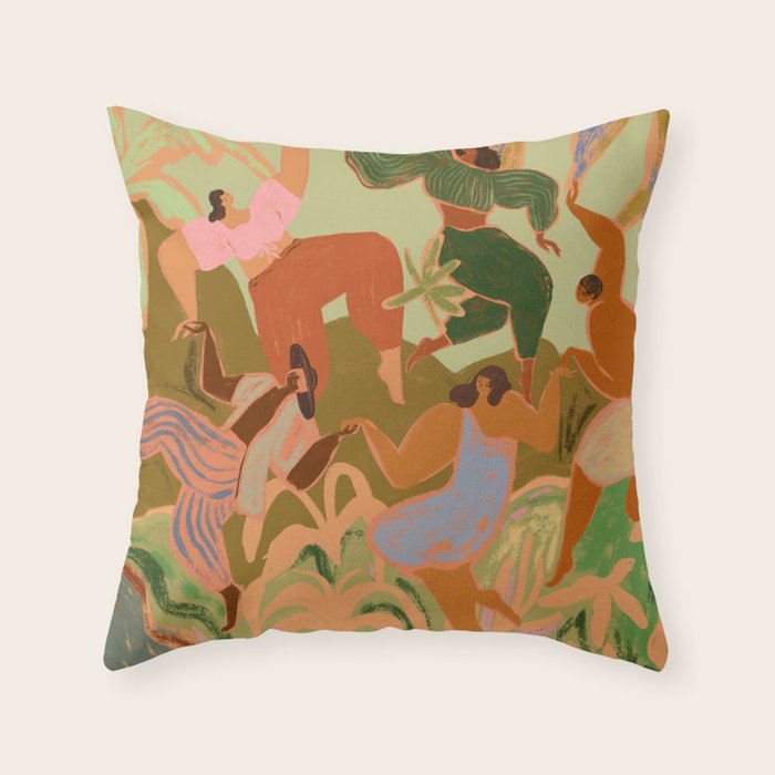 Spring Frolic Throw Pillow Gallery Image 6