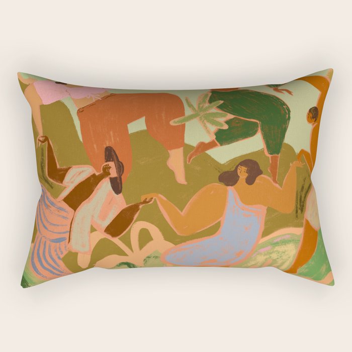 Spring Frolic Rectangular Pillow Gallery Image 1