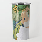 Forest Bride | Jungle Wedding Painting | Travel Solo | Blonde Woman Dancing Joy Travel Mug Gallery Image 1