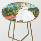 Forest Bride | Jungle Wedding Painting | Travel Solo | Blonde Woman Dancing Joy Side Table Gallery Image 2