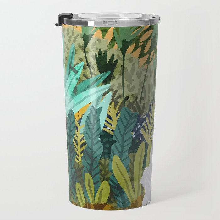 Forest Bride | Jungle Wedding Painting | Travel Solo | Blonde Woman Dancing Joy Travel Mug Gallery Image 3