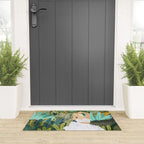 Forest Bride | Jungle Wedding Painting | Travel Solo | Blonde Woman Dancing Joy Welcome Mat Gallery Image 3