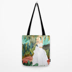 Forest Bride | Jungle Wedding Painting | Travel Solo | Blonde Woman Dancing Joy Tote Bag Gallery Image 2