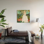 Forest Bride | Jungle Wedding Painting | Travel Solo | Blonde Woman Dancing Joy Wood Wall Art Gallery Image 2