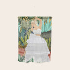 Forest Bride | Jungle Wedding Painting | Travel Solo | Blonde Woman Dancing Joy Wall Hanging Gallery Image 1
