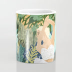 Forest Bride | Jungle Wedding Painting | Travel Solo | Blonde Woman Dancing Joy Coffee Mug Gallery Image 4