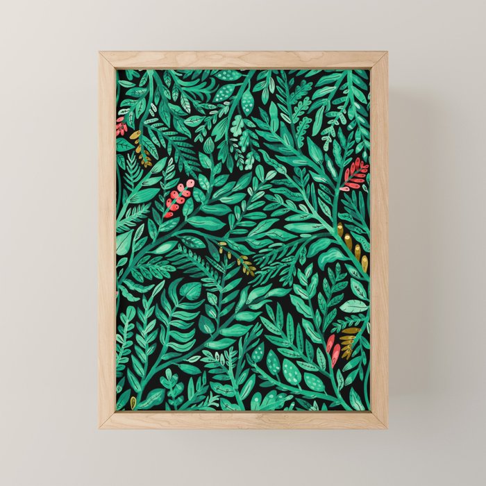 Dark Hedgerow Mini Art Print Gallery Image 1