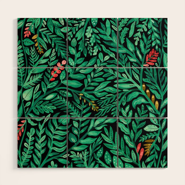 Dark Hedgerow Wood Wall Art Gallery Image 1