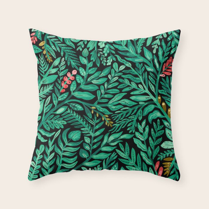 Dark Hedgerow Throw Pillow Gallery Image 6