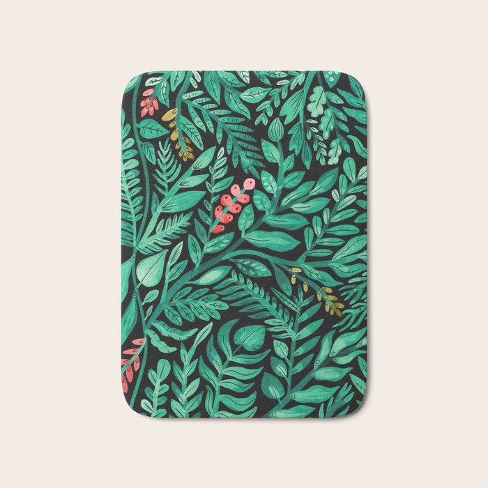 Dark Hedgerow Bath Mat Gallery Image 1