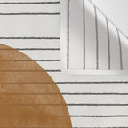 Mid Century Modern Minimalist Balance Wall Tapestry Gallery Image 3