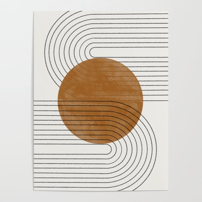 Mid Century Modern Minimalist Balance Poster Gallery Image 4