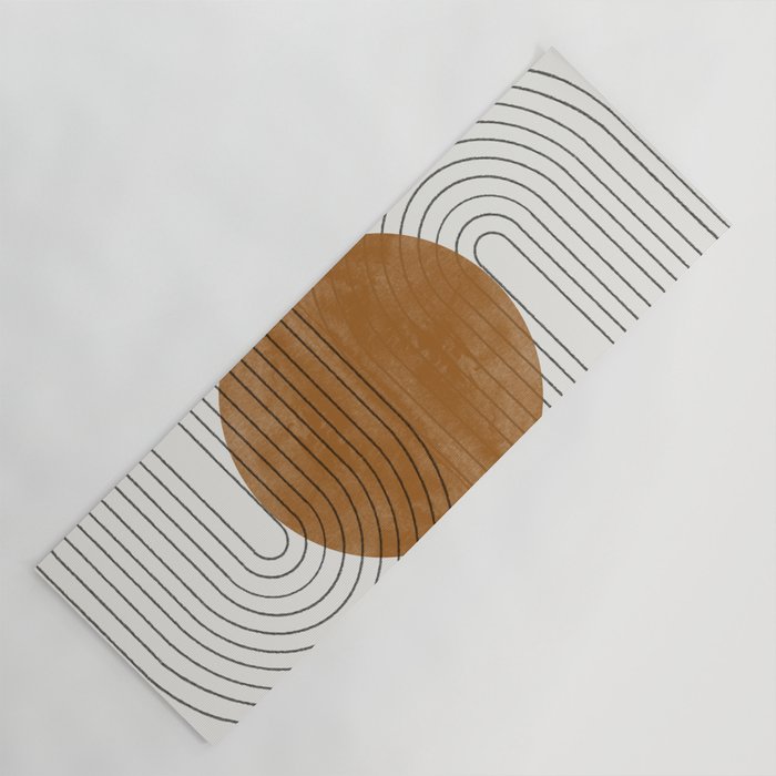 Mid Century Modern Minimalist Balance Yoga Mat Gallery Image 1