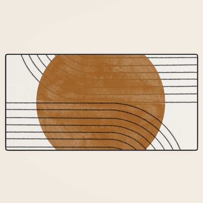 Mid Century Modern Minimalist Balance Desk Mat Gallery Image 3