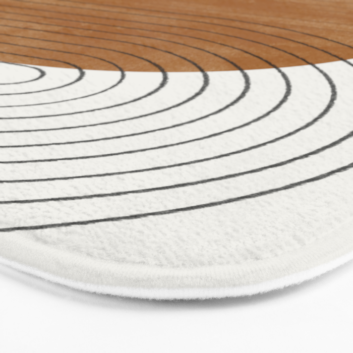 Mid Century Modern Minimalist Balance Bath Mat Gallery Image 3