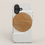Mid Century Modern Minimalist Balance iPhone Case Gallery Image 1