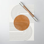 Mid Century Modern Minimalist Balance Wrapping Paper Gallery Image 1