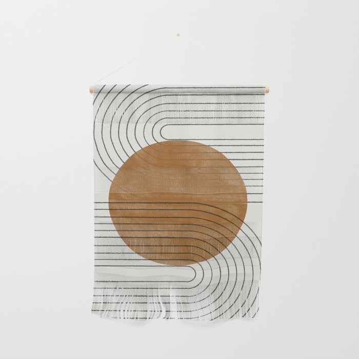 Mid Century Modern Minimalist Balance Wall Hanging Gallery Image 1