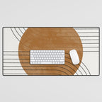 Mid Century Modern Minimalist Balance Desk Mat Gallery Image 1