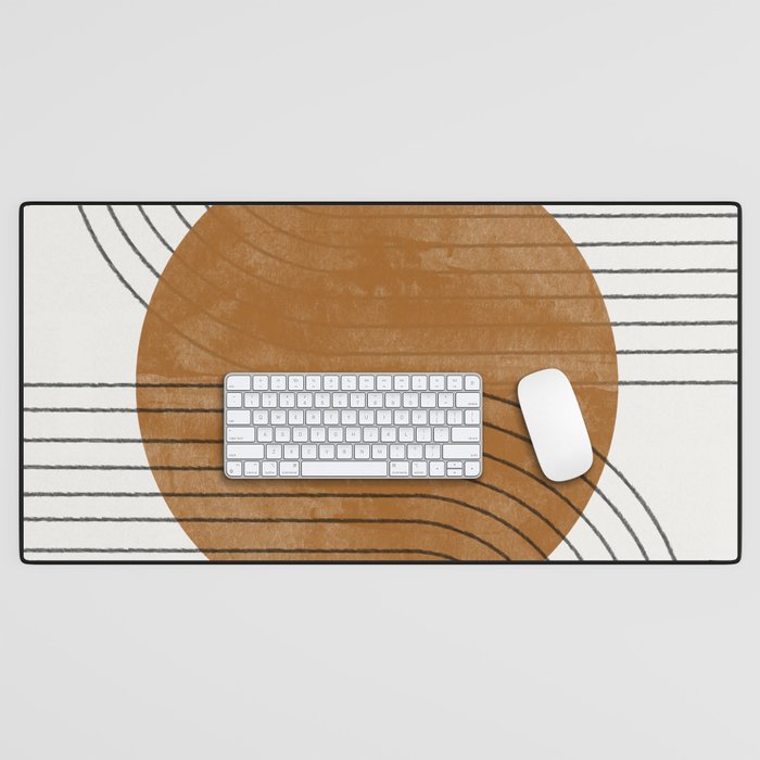 Mid Century Modern Minimalist Balance Desk Mat Gallery Image 1