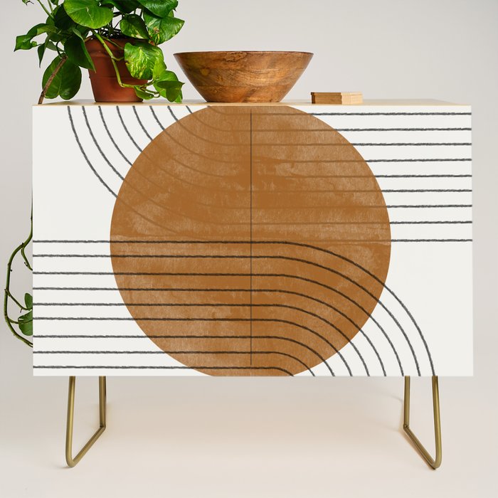 Mid Century Modern Minimalist Balance Credenza Gallery Image 1