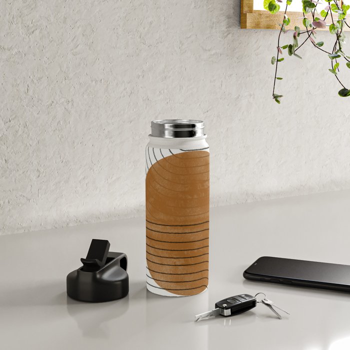 Mid Century Modern Minimalist Balance Water Bottle Gallery Image 4