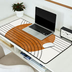 Mid Century Modern Minimalist Balance Desk Mat Gallery Image 2