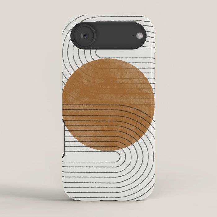Mid Century Modern Minimalist Balance iPhone Case Gallery Image 2