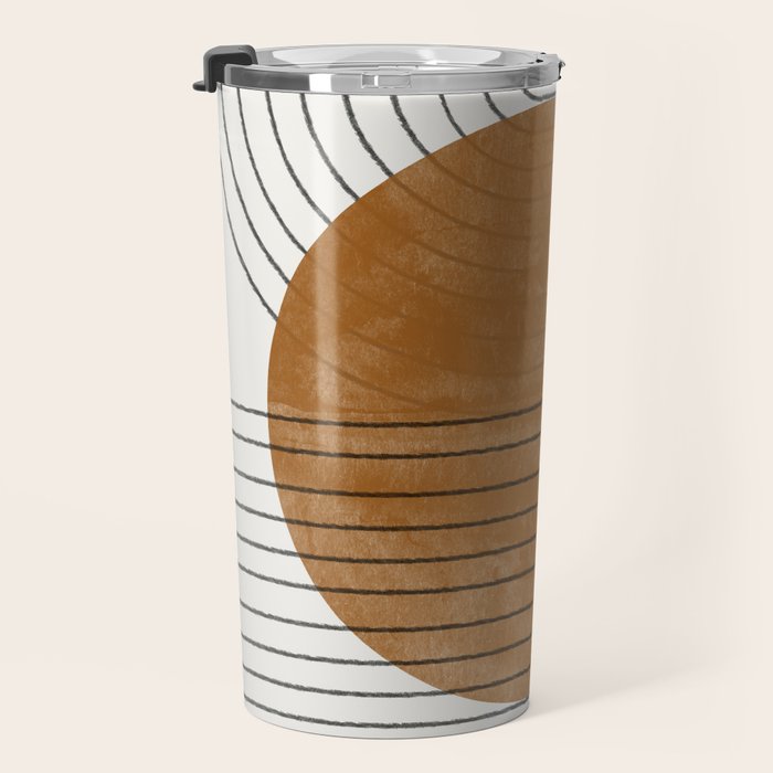 Mid Century Modern Minimalist Balance Travel Mug Gallery Image 3