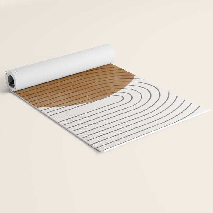 Mid Century Modern Minimalist Balance Yoga Mat Gallery Image 2