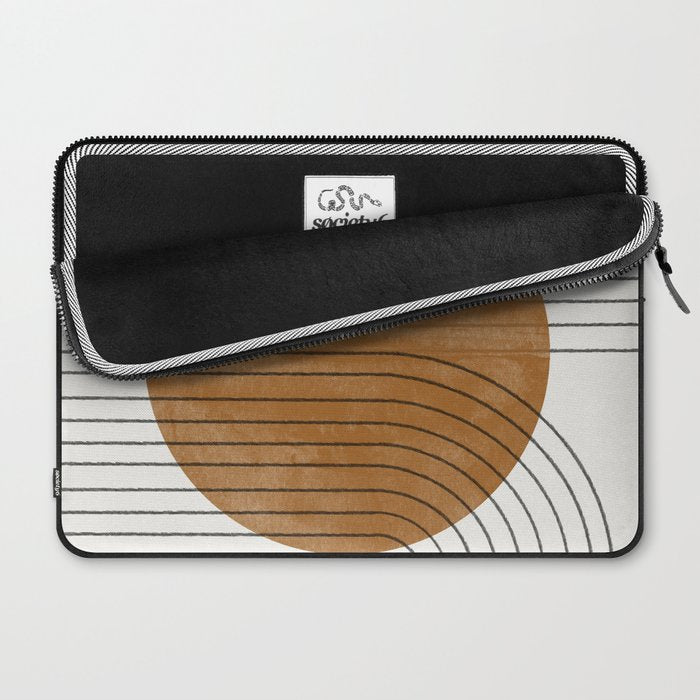 Mid Century Modern Minimalist Balance Laptop Sleeve Gallery Image 2
