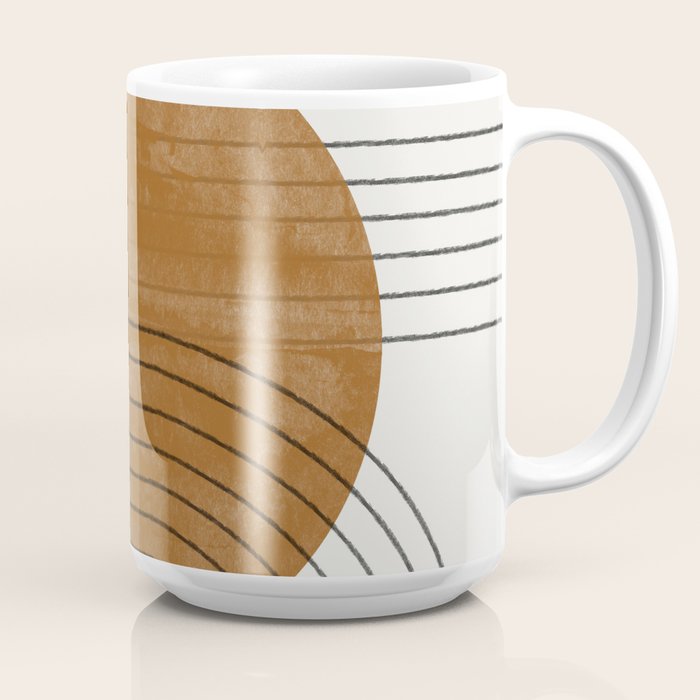 Mid Century Modern Minimalist Balance Coffee Mug Gallery Image 2