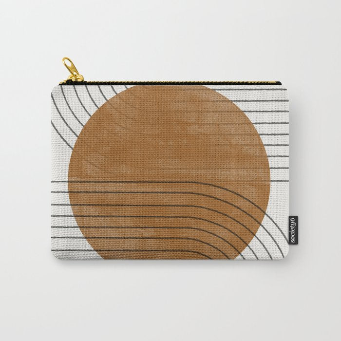Mid Century Modern Minimalist Balance Carry All Pouch Gallery Image 1