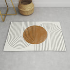 Mid Century Modern Minimalist Balance Rug Gallery Image 1