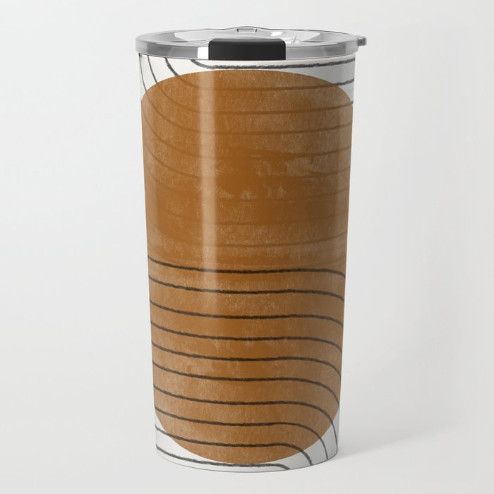Mid Century Modern Minimalist Balance Travel Mug Gallery Image 1