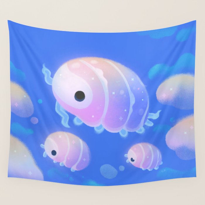 Cloud isopod Wall Tapestry Gallery Image 4