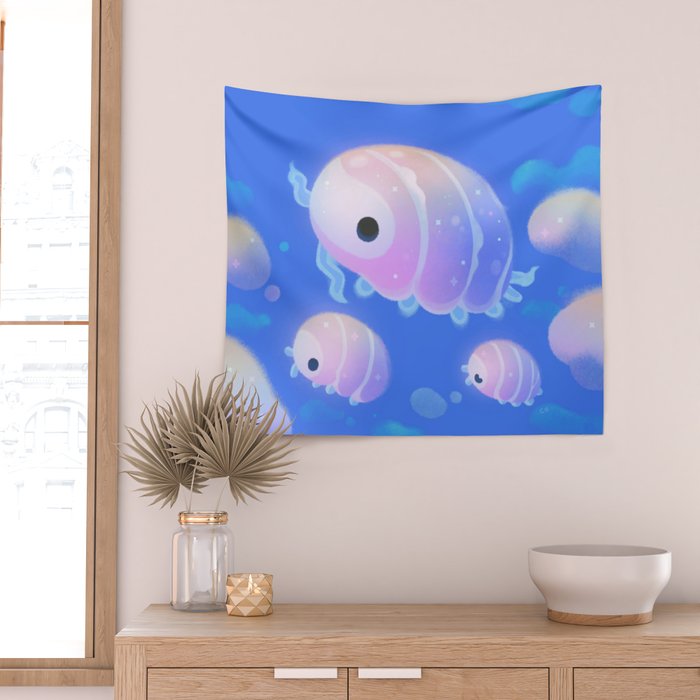 Cloud isopod Wall Tapestry Gallery Image 2