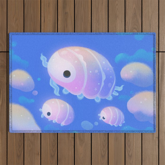 Cloud isopod Outdoor Rug Gallery Image 1
