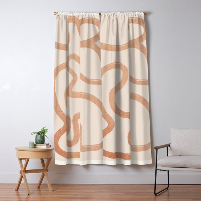 Abstract line art 75 Window Curtain Gallery Image 1