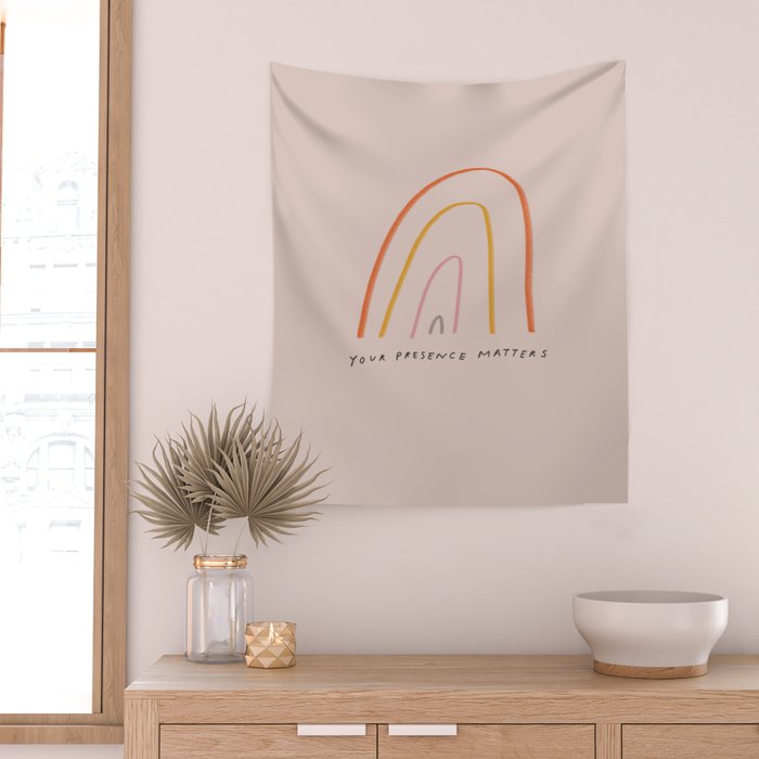 "Your Presence Matters" Wall Tapestry Gallery Image 2