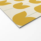 Spring Tulips II Yellow Mid Century Flowers Welcome Mat Gallery Image 2