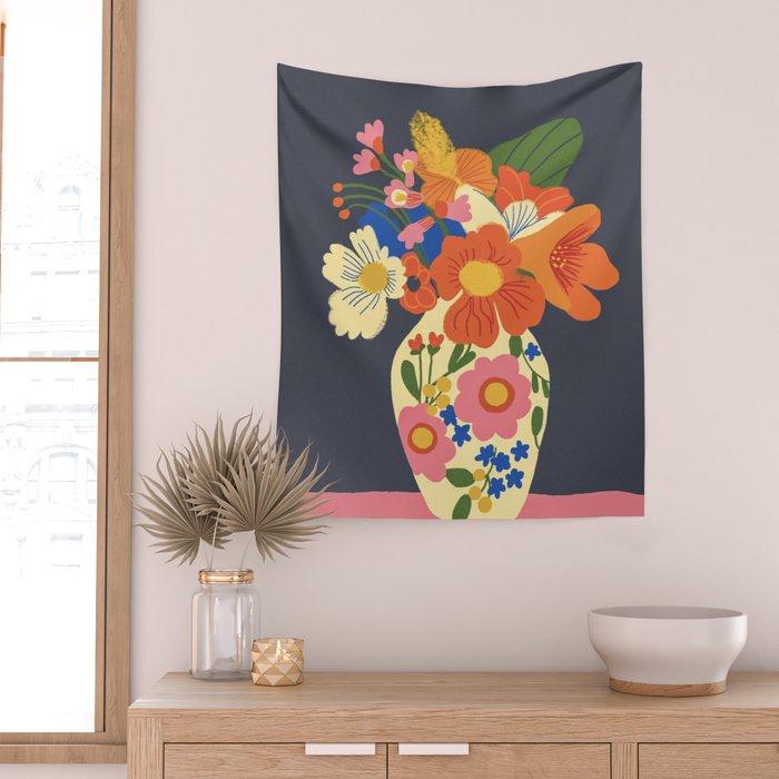 Nasturtium Wall Tapestry Gallery Image 2